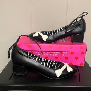 Iron Fist Bone Heels Size 7